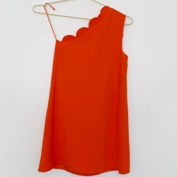 👗VICTORIA BECKHAM 4TARGET One-Shoulder Scallop Mini - Picture 2 of 4